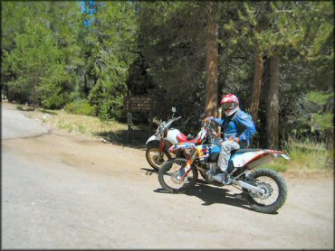 Dirtbike at Kennedy Meadows Trail