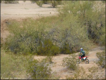 Honda CRF Motorcycle at Pinal Airpark Trail