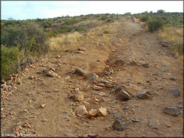 Terrain example at Four Peaks Trail