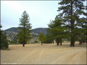 RV Trailer Staging Area and Camping at Sevenmile Canyon Trail