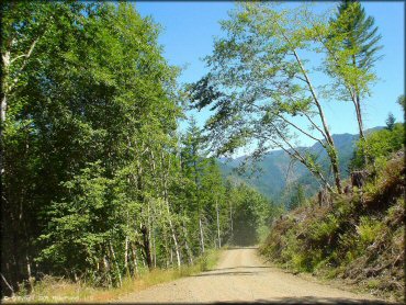 Example of terrain at Diamond Mill OHV Area Trail