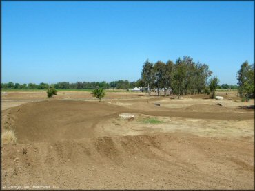 Example of terrain at Cycleland Speedway Track