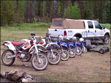 RV Trailer Staging Area and Camping at Willow Creek and Snyder Creek Trail System