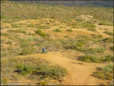 Kawasaki KX Dirtbike at Desert Vista OHV Area Trail