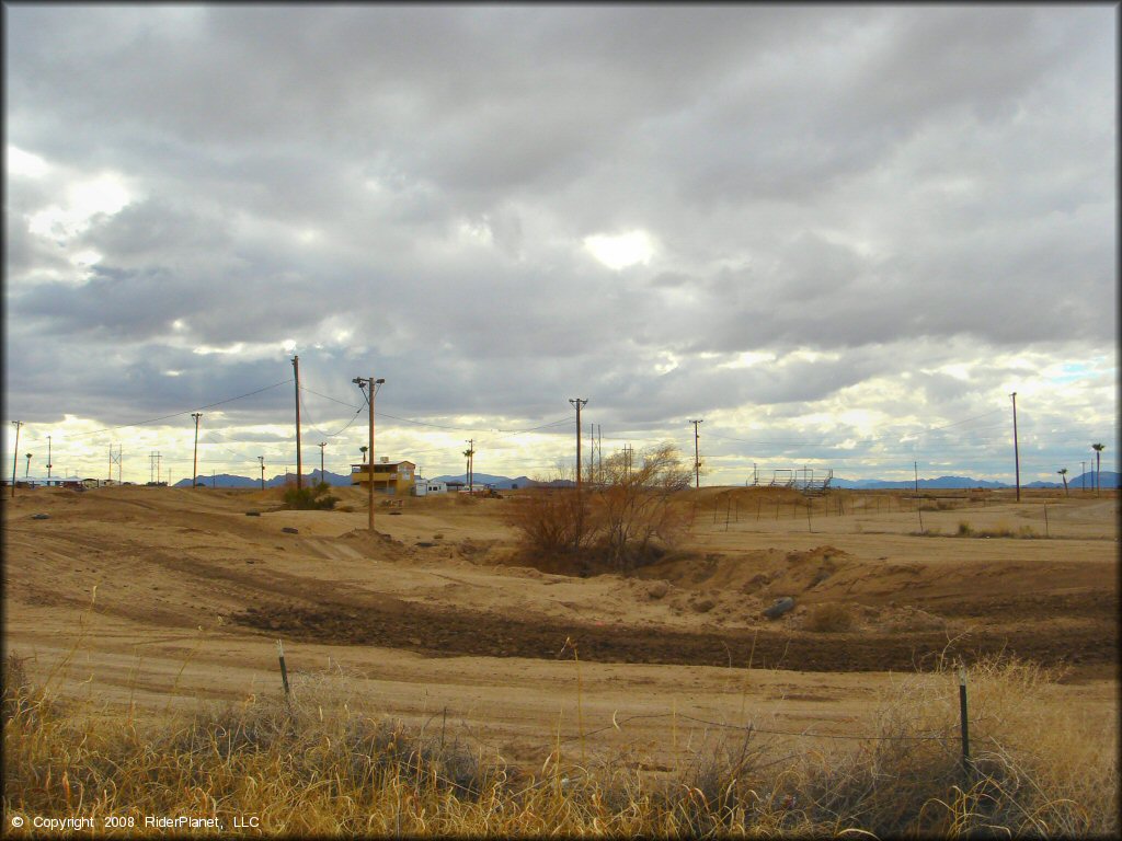 Example of terrain at Ocotillo Raceway Track