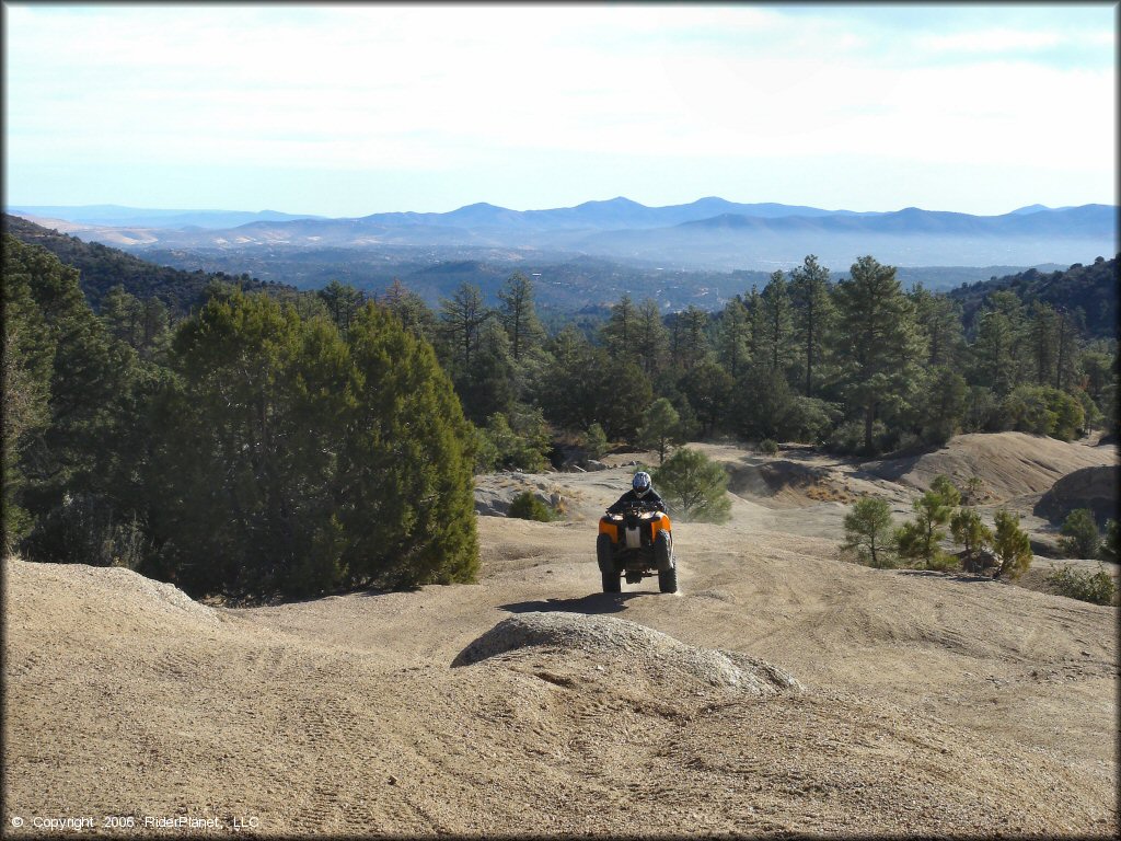 OHV wheelying at Alto Pit OHV Area Trail