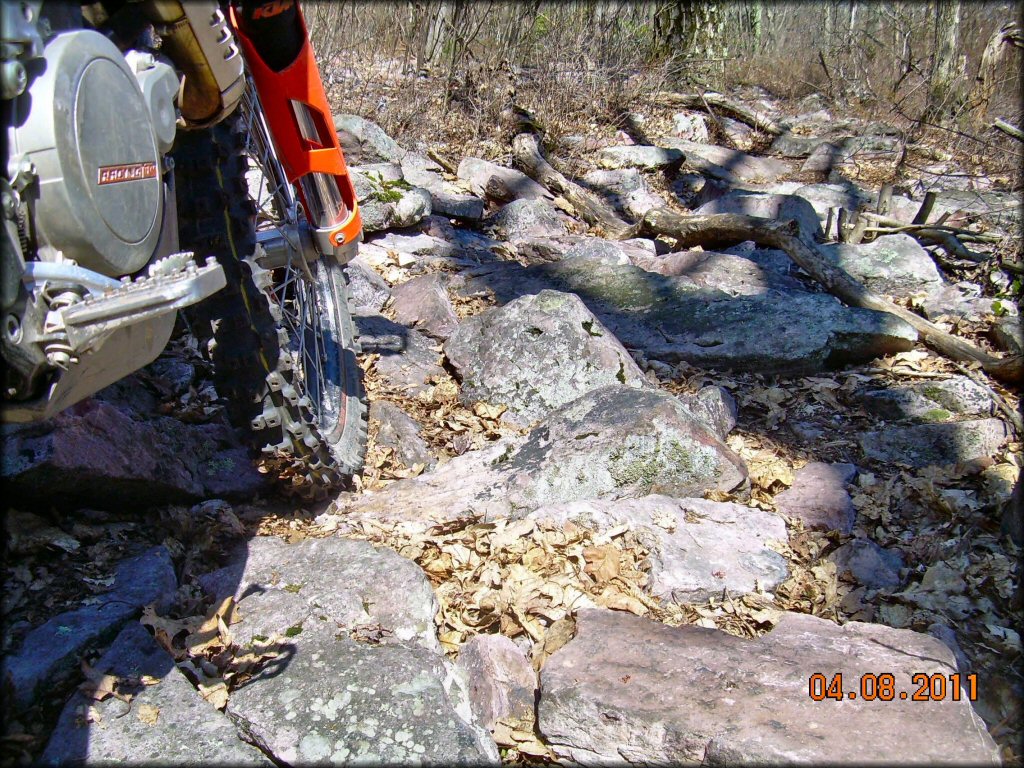 Motorcycle at Shade Mountain Trail