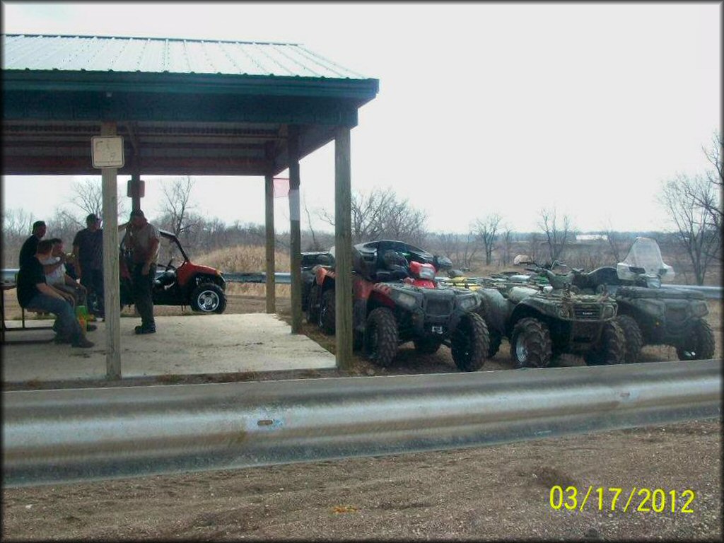 RV Trailer Staging Area and Camping at Appleton Area Recreation OHV Park OHV Area