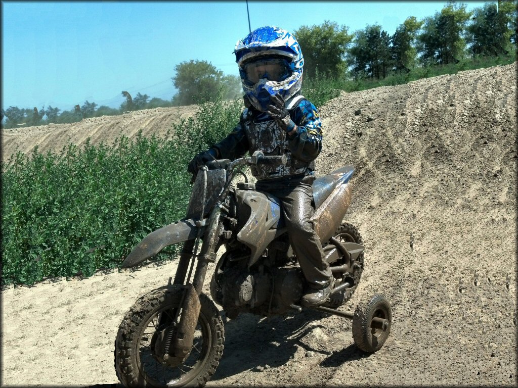 Yamaha YZ Dirt Bike at Rocky Glen OHV Park OHV Area