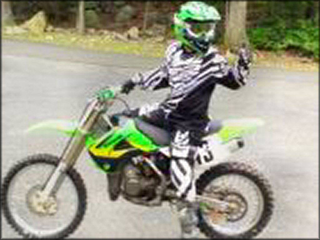 Kawasaki KX Dirt Bike at Walden Motocross Track