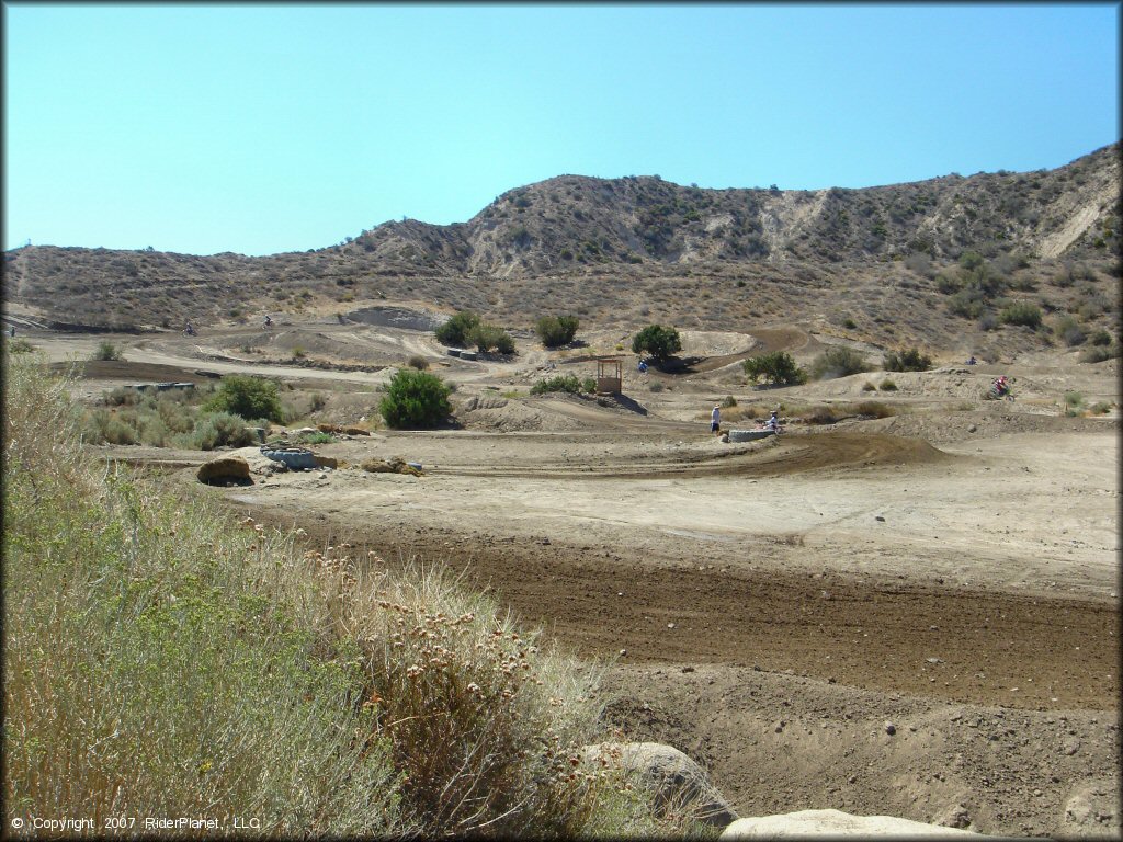 Example of terrain at Quail Canyon Motocross Track