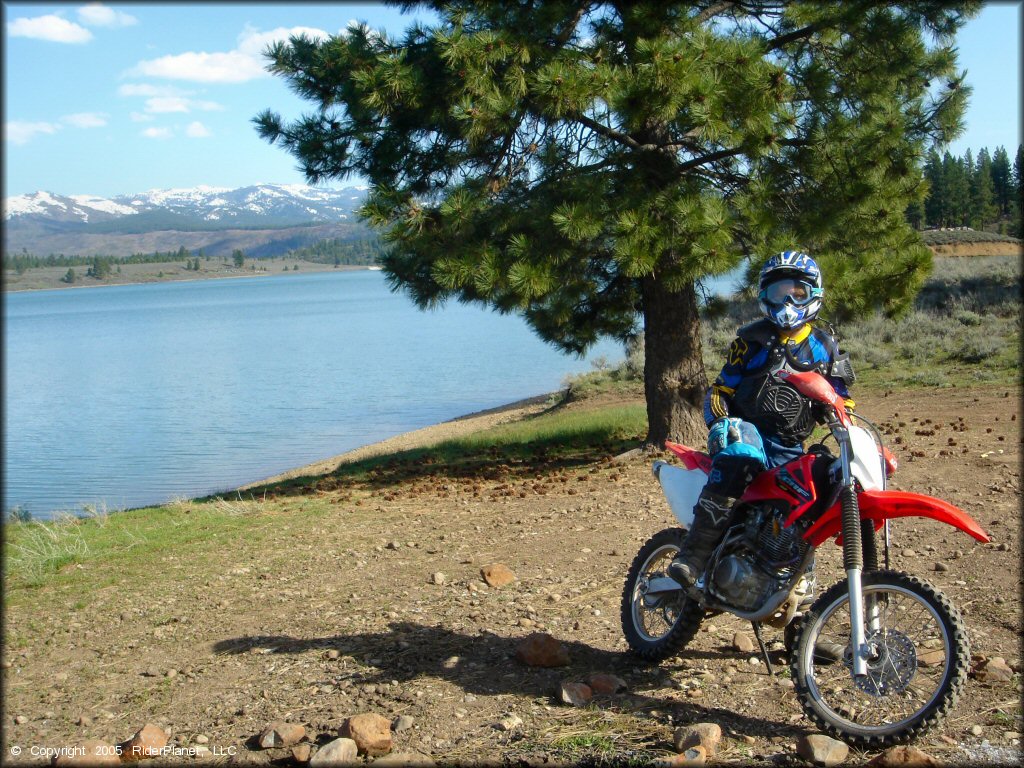 Honda CRF Motorcycle at Boca Reservoir Trail