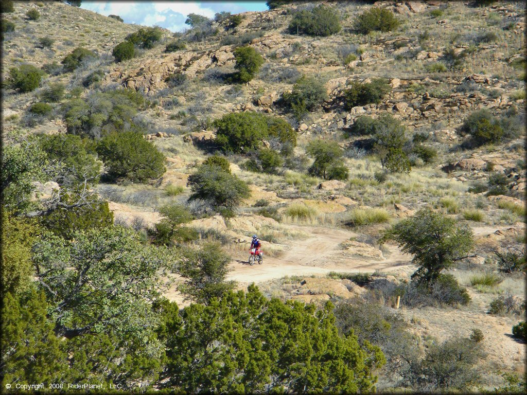 Honda CRF Dirt Bike at Redington Pass Trail