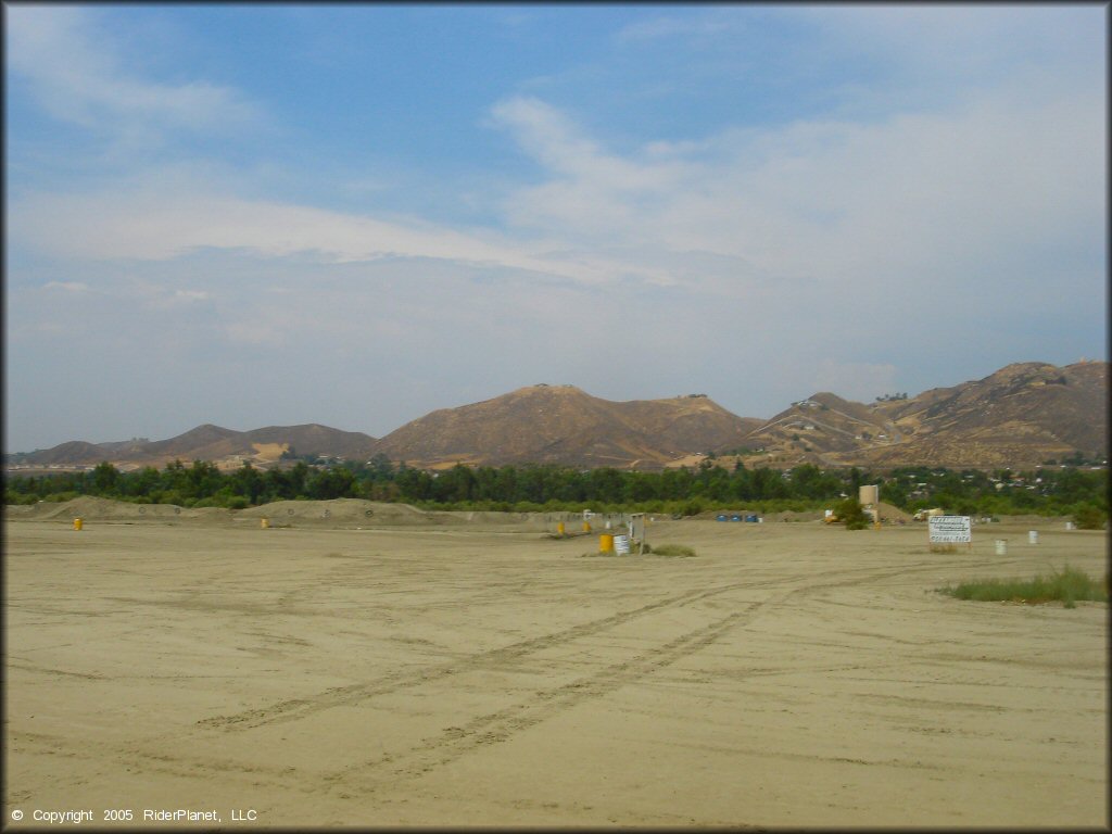 Scenic view of Lake Elsinore Motocross Park Track