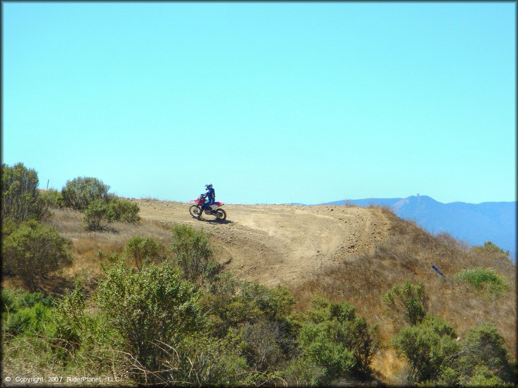 Honda CRF Motorcycle at Santa Clara County Motorcycle Park OHV Area
