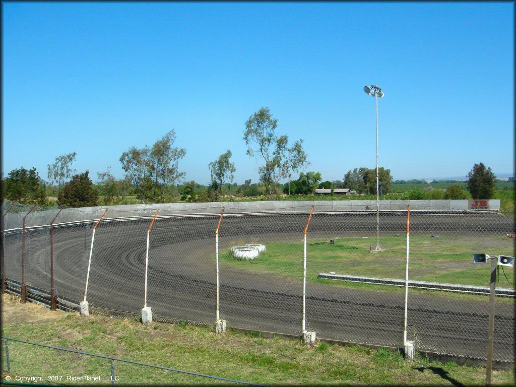 Scenic view of Cycleland Speedway Track
