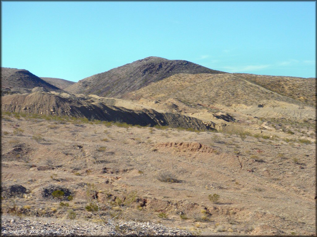 Example of terrain at Robledo Mountains OHV Trail System