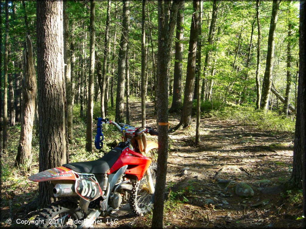 Honda CRF Motorcycle at Hodges Village Dam Trail