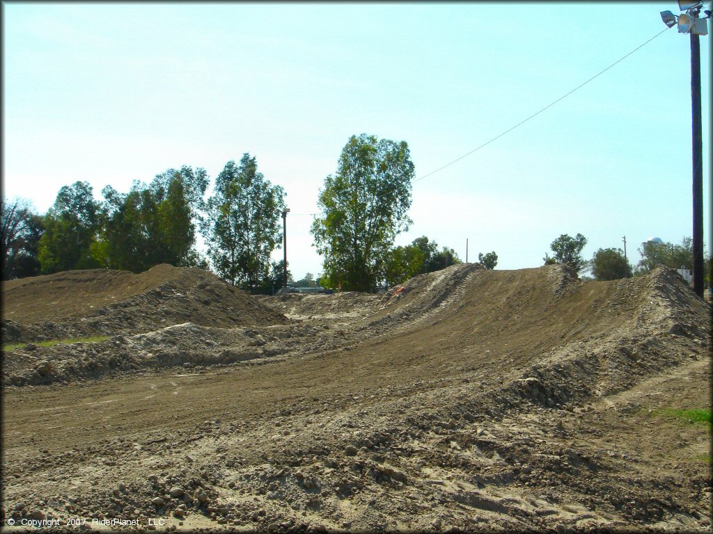 Terrain example at Hanford Fairgrounds Track