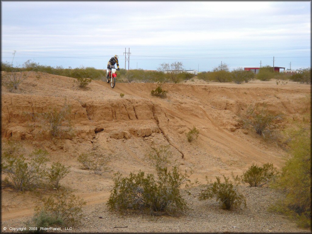 Honda CRF Motorcycle at Pinal Airpark Trail