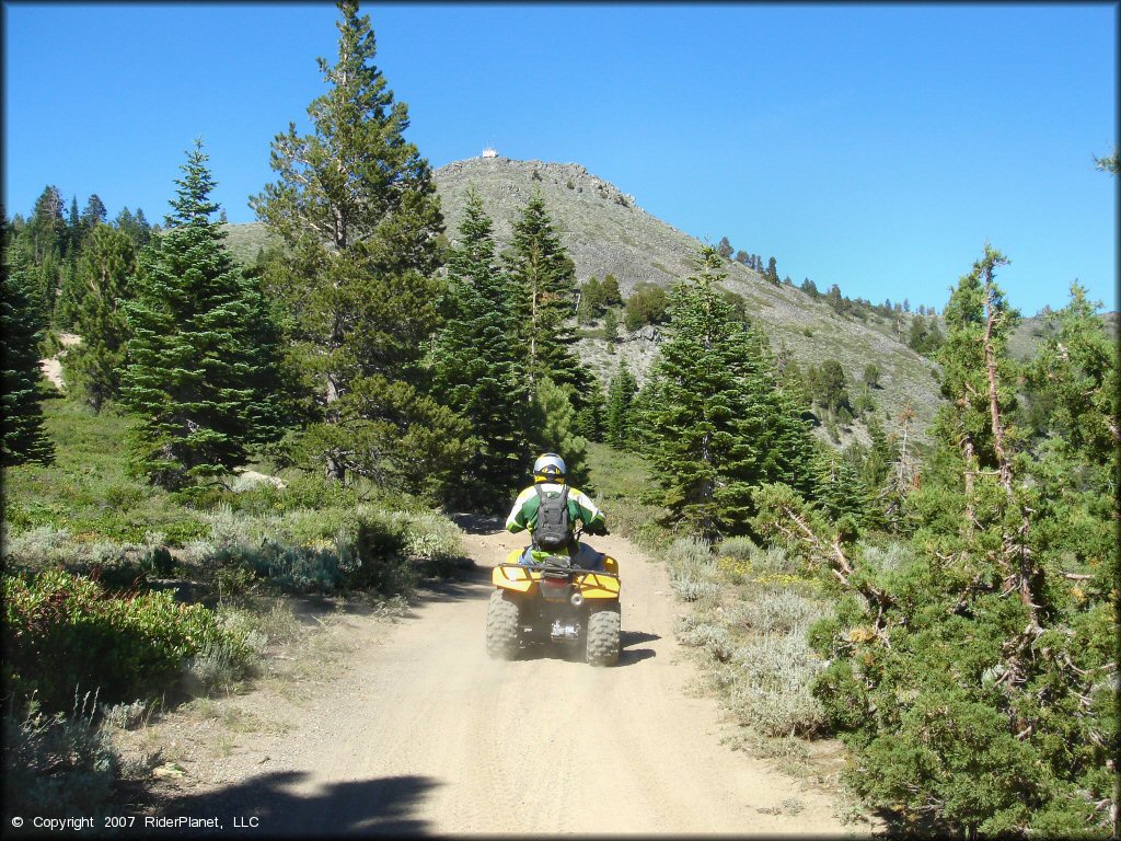 Honda Quad at South Camp Peak Loop Trail