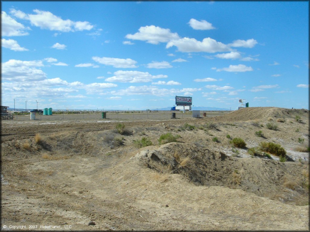 RV Trailer Staging Area and Camping at Battle Mountain MX Track