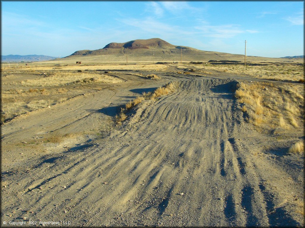 Example of terrain at Lovelock MX OHV Area