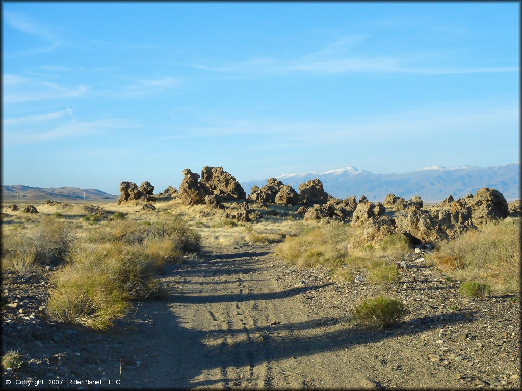 Example of terrain at Lovelock MX OHV Area