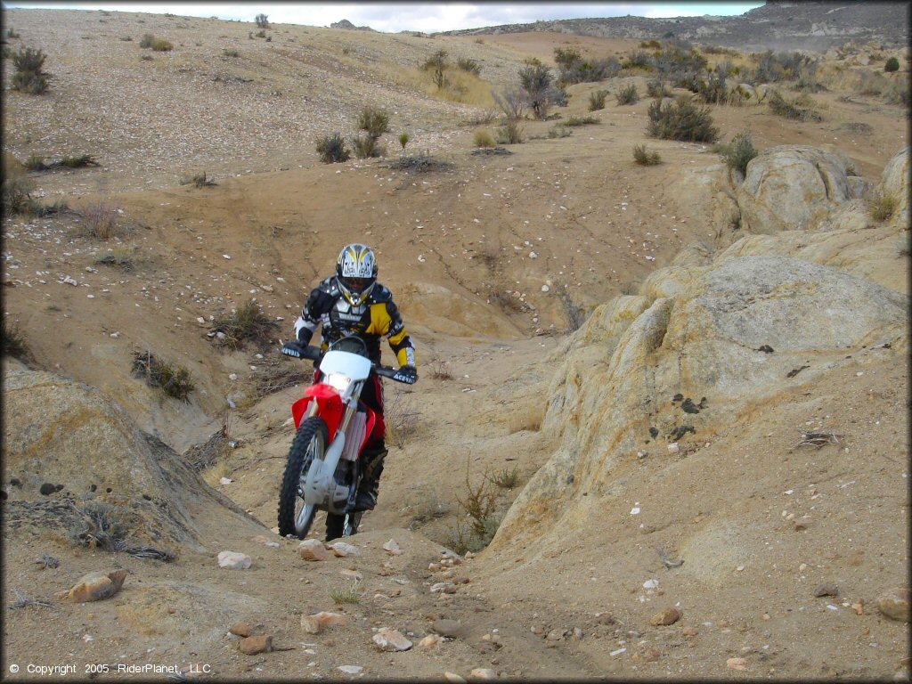 Honda CRF Dirt Bike at Prison Hill Recreation Area Trail