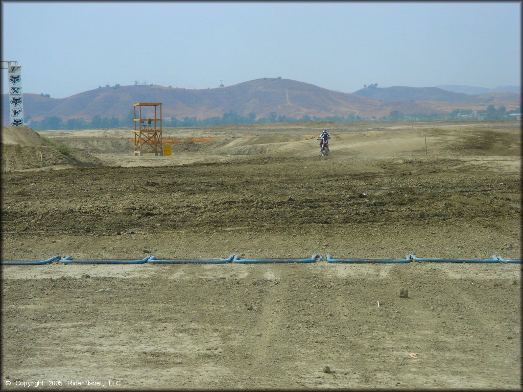 Motorbike at Lake Elsinore Motocross Park Track