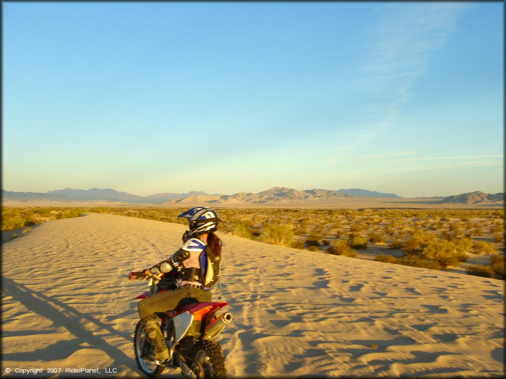 Honda CRF Motorcycle at Rasor OHV Area