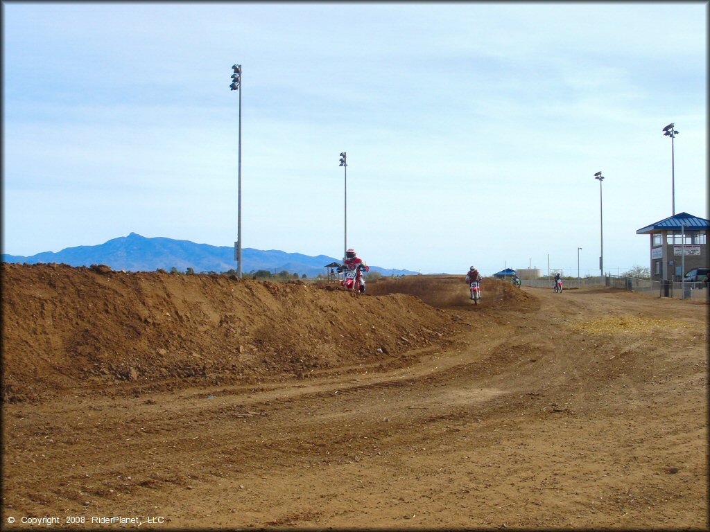 Honda CRF Motorcycle at M.C. Motorsports Park Track