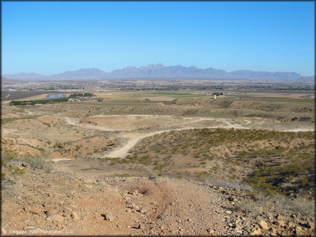 Scenic view of Robledo Mountains OHV Trail System