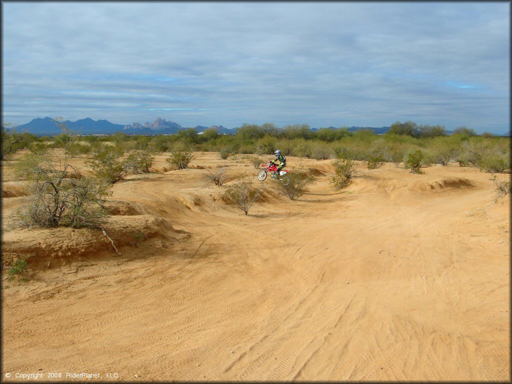 Honda CRF Dirt Bike at Pinal Airpark Trail