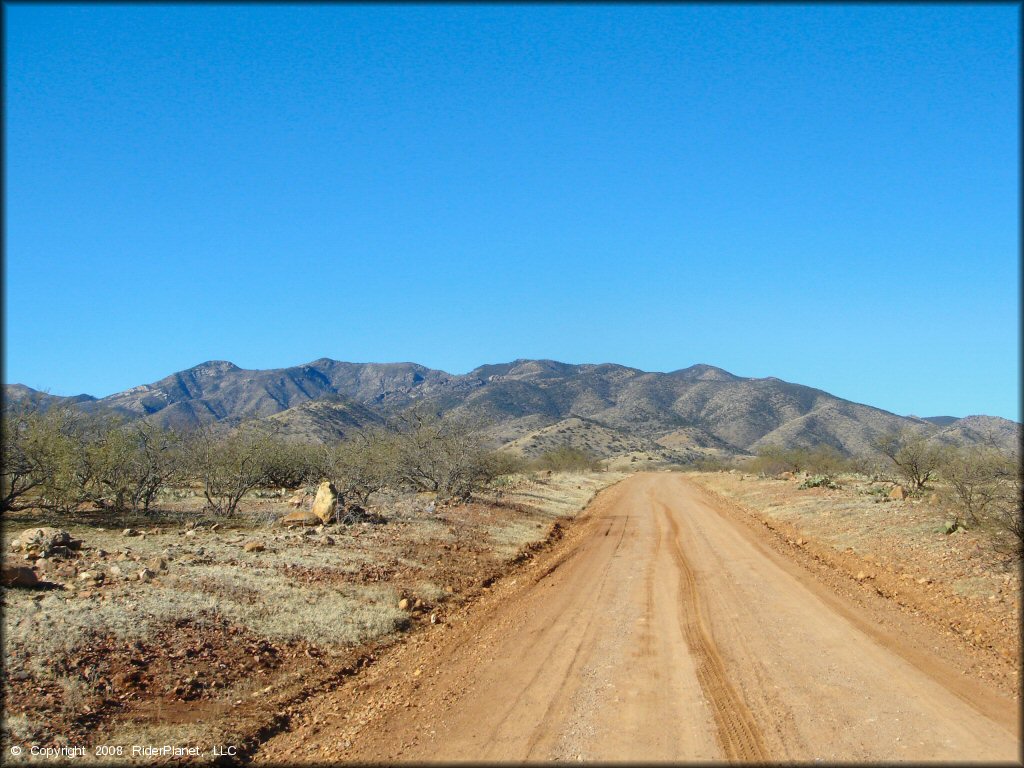Example of terrain at Mt. Lemmon Control Road Trail