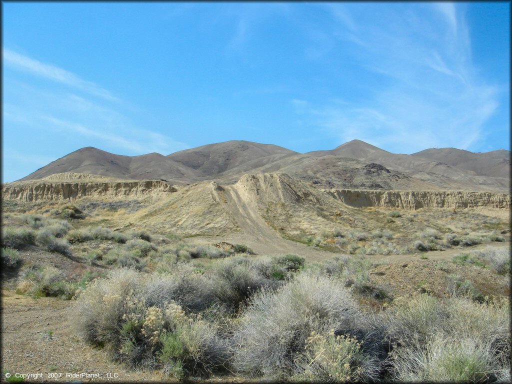 Example of terrain at Jungo Pits Trail