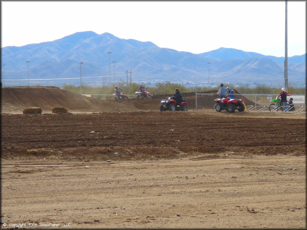 Honda CRF Motorcycle at M.C. Motorsports Park Track