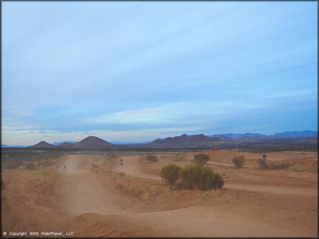 Dirtbike at Nomads MX Track OHV Area