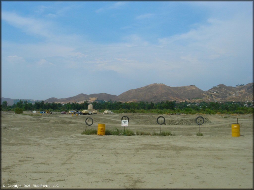 A trail at Lake Elsinore Motocross Park Track