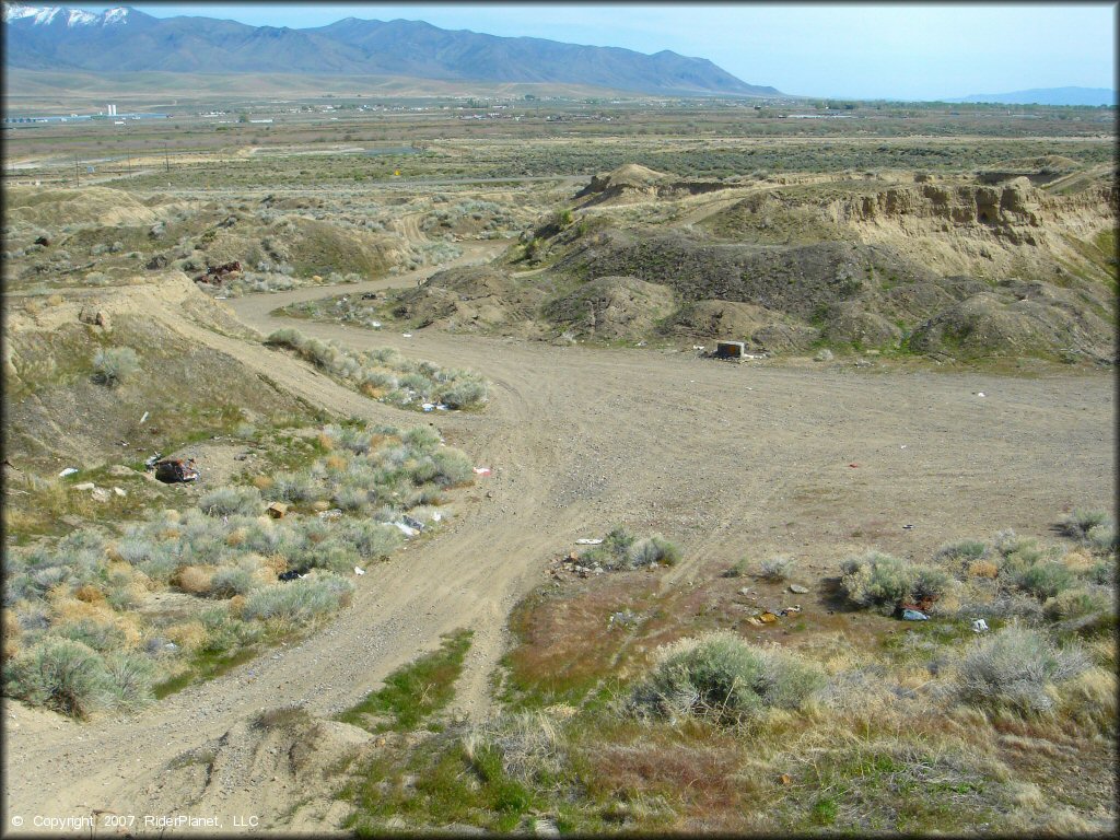 Example of terrain at Jungo Pits Trail