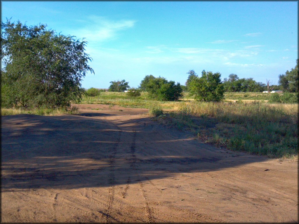 A trail at The River ATV Park Trail