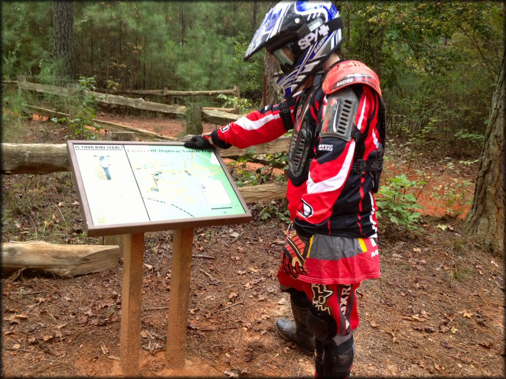 Amenities example at Enoree OHV Trail
