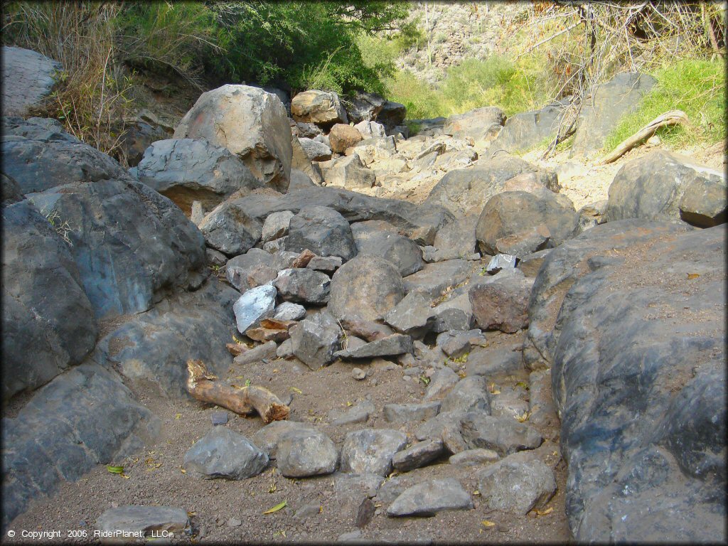 Some terrain at Log Corral Canyon Trail