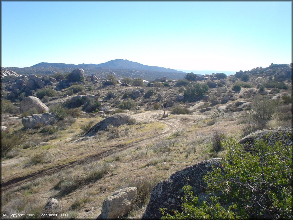 Some terrain at Lark Canyon OHV Area Trail