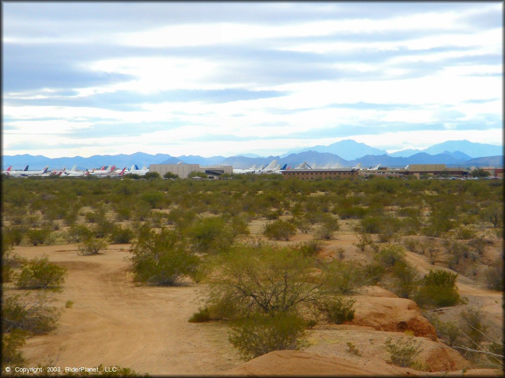 Scenic view of Pinal Airpark Trail