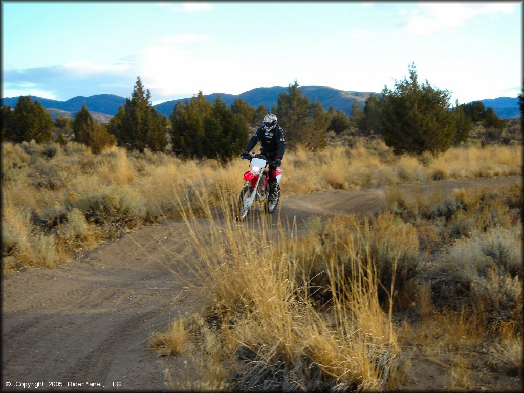 Honda CRF Motorcycle at Mount Seigel OHV Trails