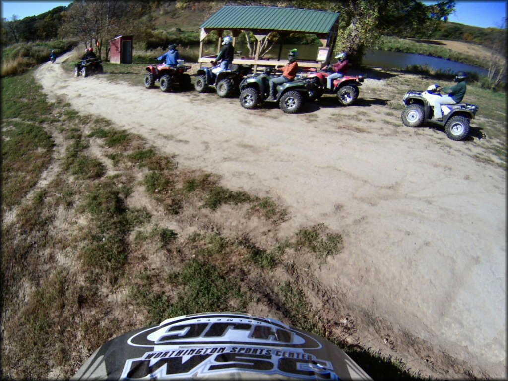 Motorcycle at Timber Ridge Ranch and Winery Trail