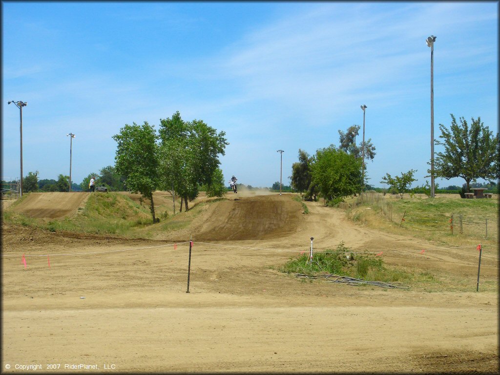 A trail at Riverfront MX Park Track