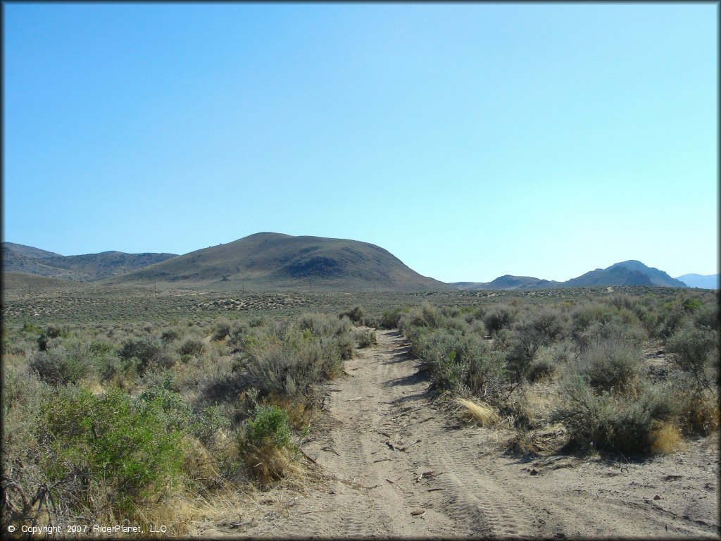 Example of terrain at Mullen Creek Trail