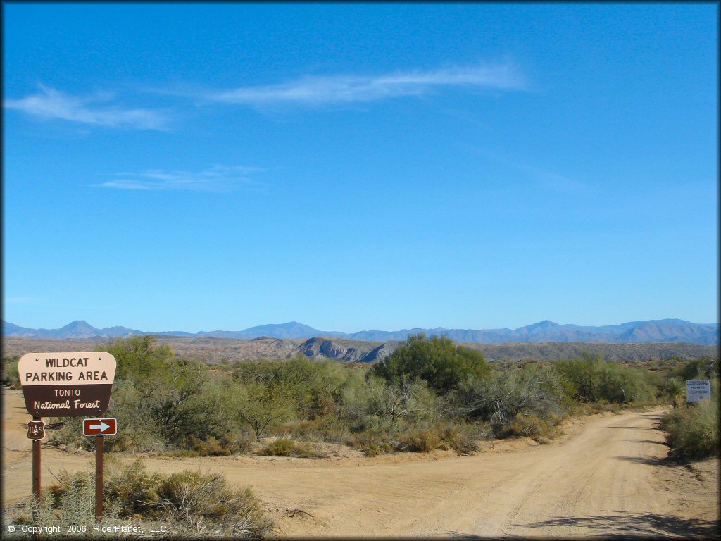 RV Trailer Staging Area and Camping at Desert Vista OHV Area Trail